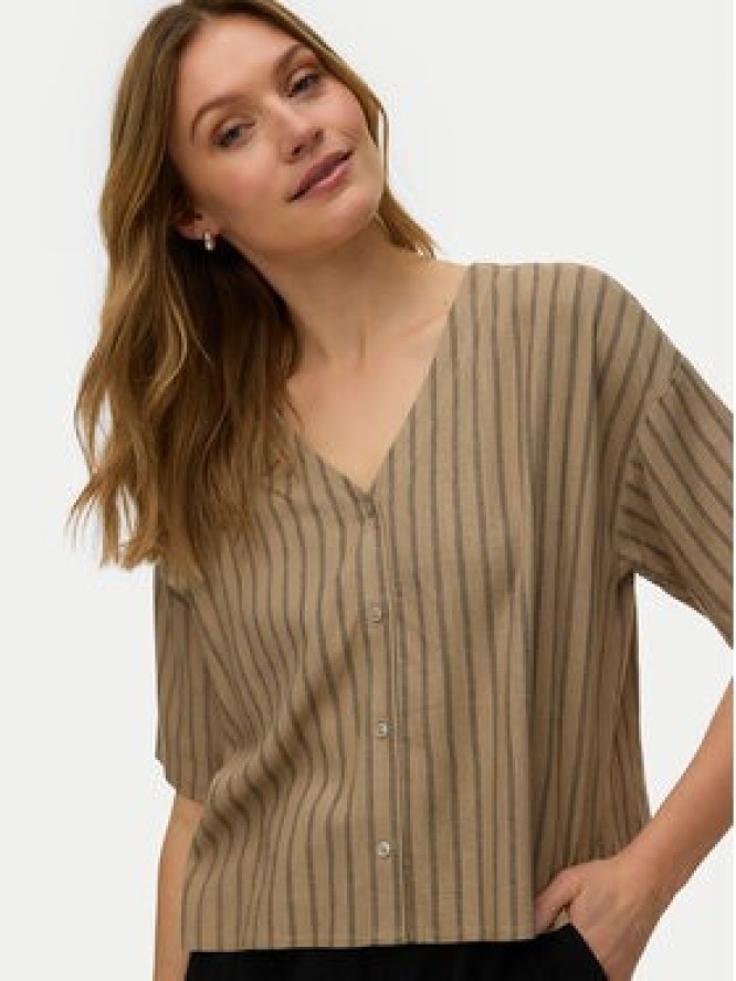 Vero Moda Koszula Rosie 10346914 Brązowy jasny Loose Fit