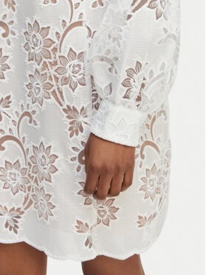 MICHAEL Michael Kors Sukienka letnia MS683E2KR2 Biały Relaxed Fit