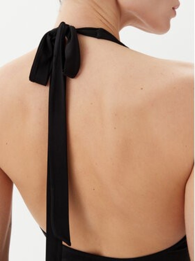 Max Mara Beachwear Sukienka koktajlowa Ghiotto 2516621059 Czarny Slim Fit