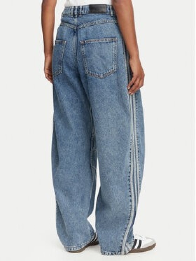 adidas Jeansy KQ6476 Niebieski Barrel Fit