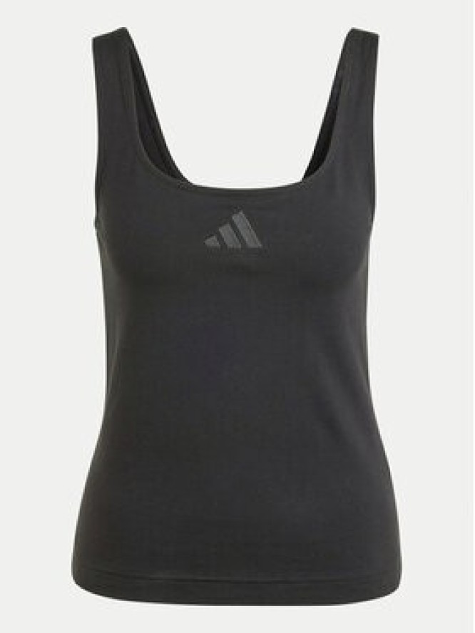 adidas Top All SZN Luxe JJ2336 Czarny Slim Fit