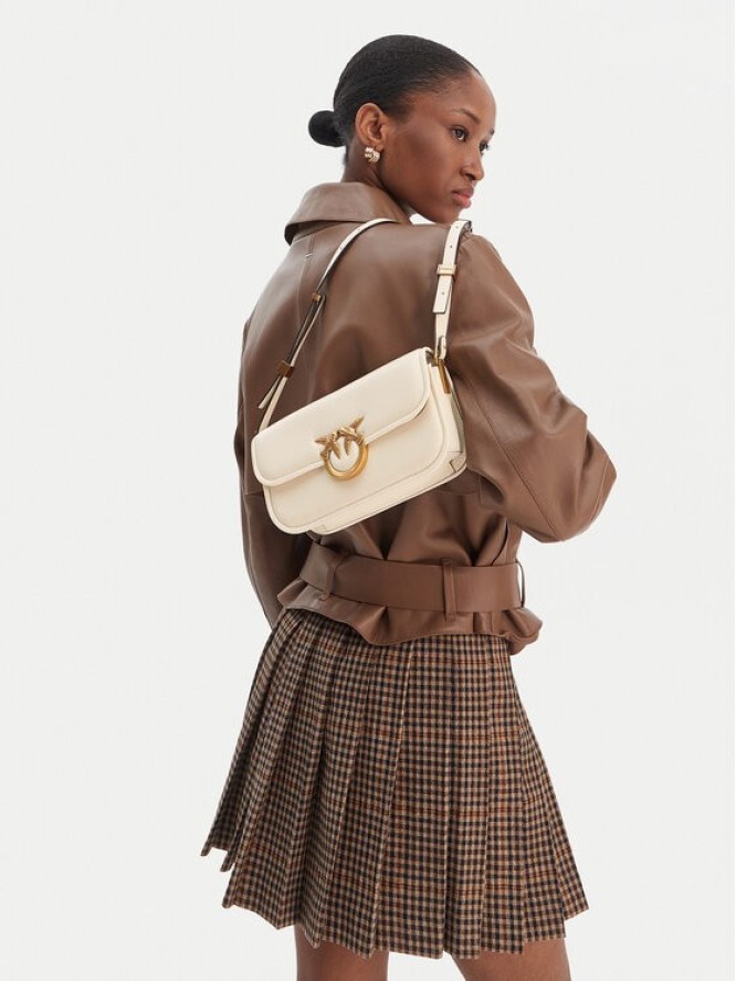 PINKO Torebka Love Box Baguette Al 25-26 PLTT 105083 A26L Écru