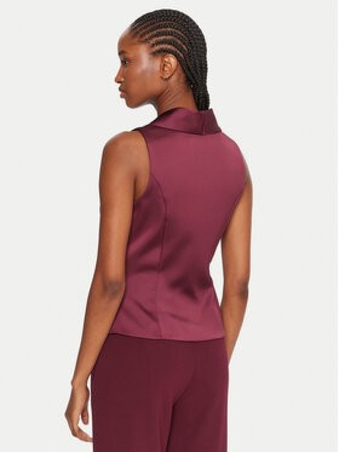 Rinascimento Kamizelka garniturowa CFC0124958003 Bordowy Slim Fit