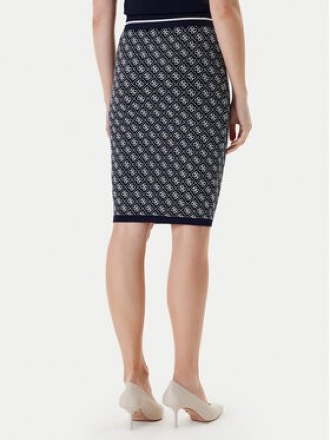 Guess Spódnica ołówkowa W4BD53 Z37K0 Granatowy Regular Fit