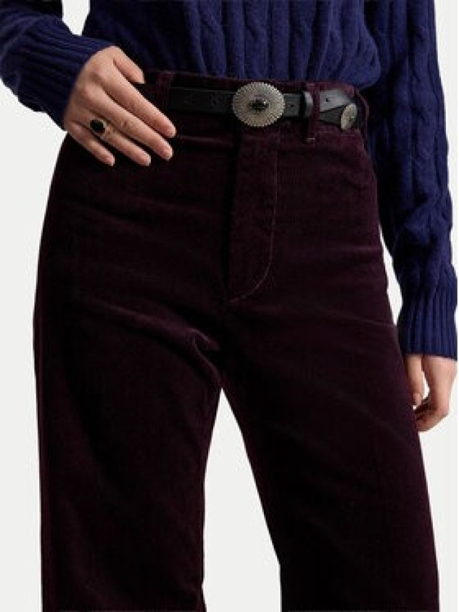Polo Ralph Lauren Spodnie materiałowe 211B17556008 Bordowy Flare Fit