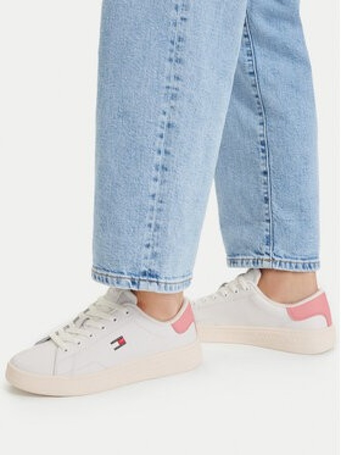 Tommy Jeans Sneakersy Tjw Script Cupsole EN0EN02960 Biały