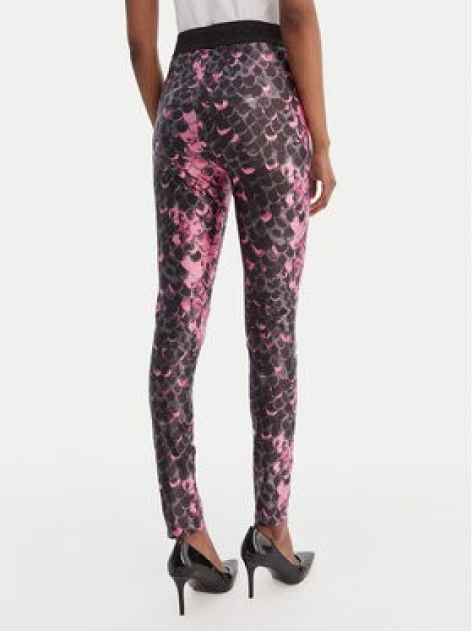 Versace Jeans Couture Legginsy 80HAC101 JS552 Różowy Slim Fit