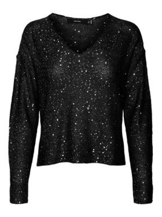 Vero Moda Bluzka Leilani 10318223 Czarny Loose Fit