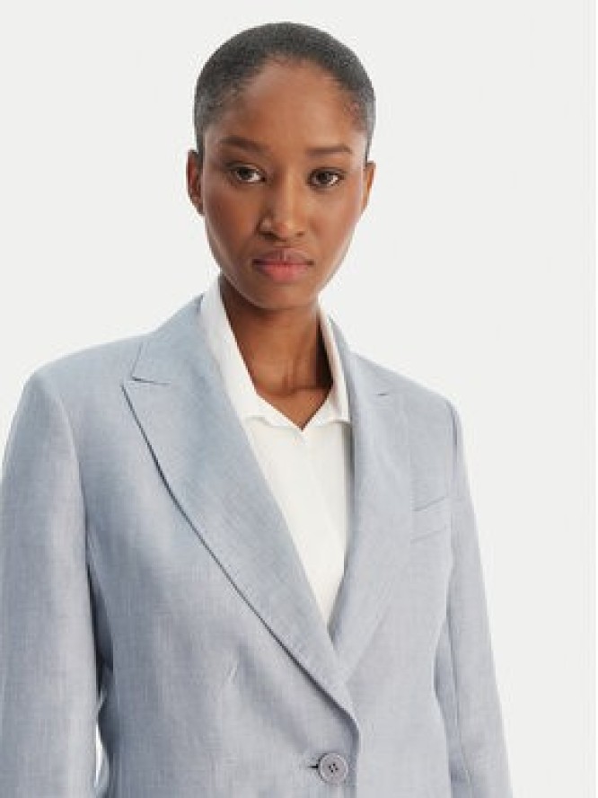 Weekend Max Mara Marynarka Nalut 2615041072 Błękitny Regular Fit