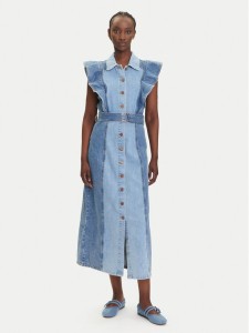 YAS Sukienka jeansowa Cawi 26037659 Niebieski Regular Fit