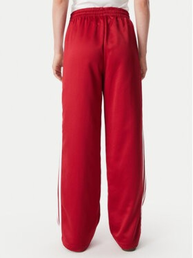 adidas Spodnie dresowe Satin Sst Loose Trackpant KS7338 Czerwony Relaxed Fit