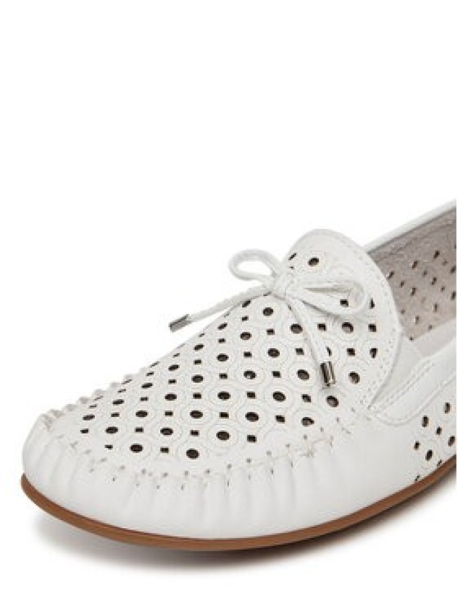 Rieker Mokasyny L6352-80 Biały