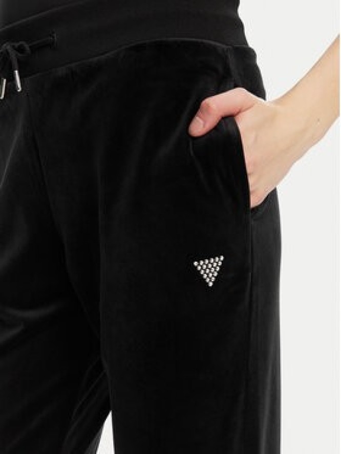 Guess Spodnie dresowe V3BB27 K0232 Czarny Regular Fit