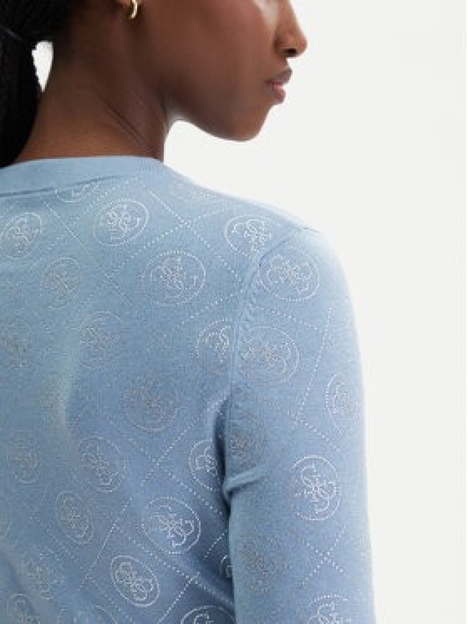 Guess Sweter W6RR66 Z3JD2 Błękitny Regular Fit