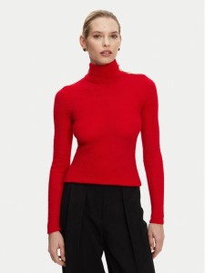 Balmain Golf DF0KF080KH25 Czerwony Slim Fit