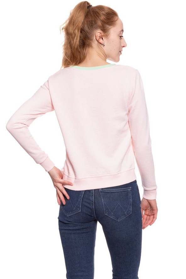 DAMSKI SWETER WRANGLER RETRO KABEL SWT ROSEWATER W602RHYLF 112130380