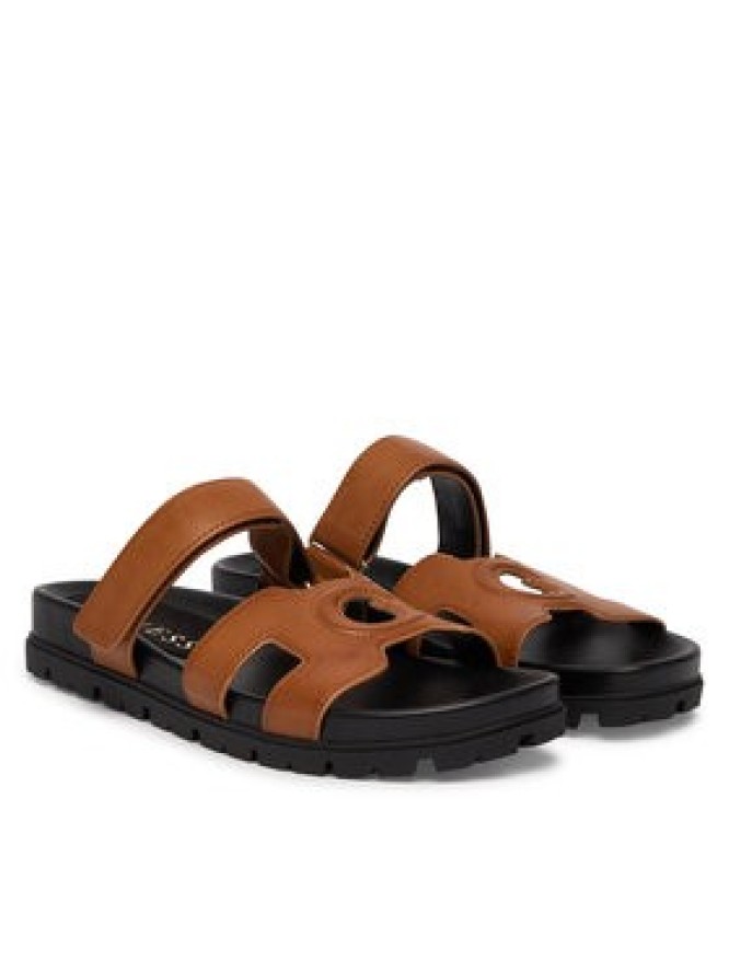 Guess Klapki FLJFAS ELE03 Brązowy jasny