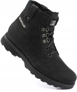 Damskie buty trapery czarne CATERPILLAR CHARLI FLEECE BOOT