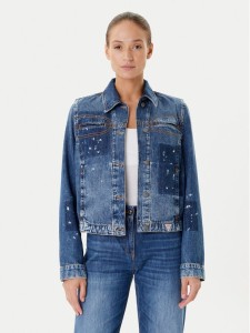 Guess Kurtka jeansowa W5YN69 D5R01 Granatowy Regular Fit