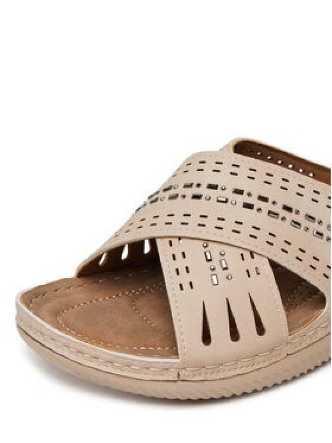 Clara Barson Klapki WYL05010-08 Beżowy