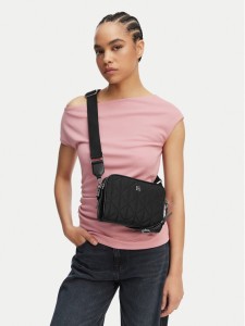 Calvin Klein Torebka Emblem Aop Jacquard Bucket LV04F3648G Czarny