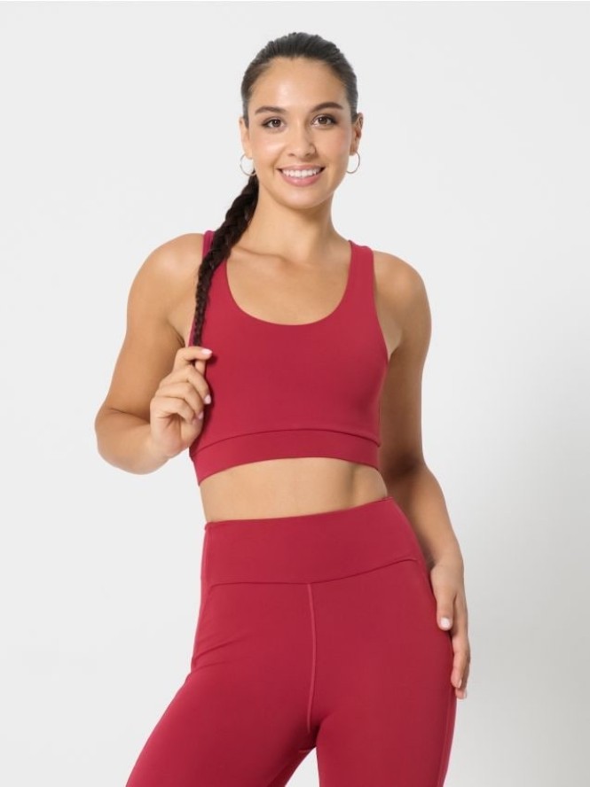 Top sportowy - bordowy