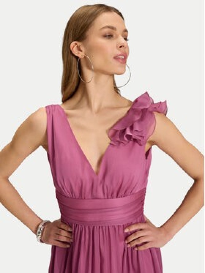 Swing Sukienka koktajlowa 5AJ07600 Różowy Regular Fit