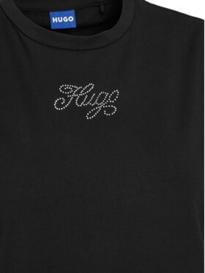 HUGO Sukienka codzienna 50537240 Czarny Slim Fit