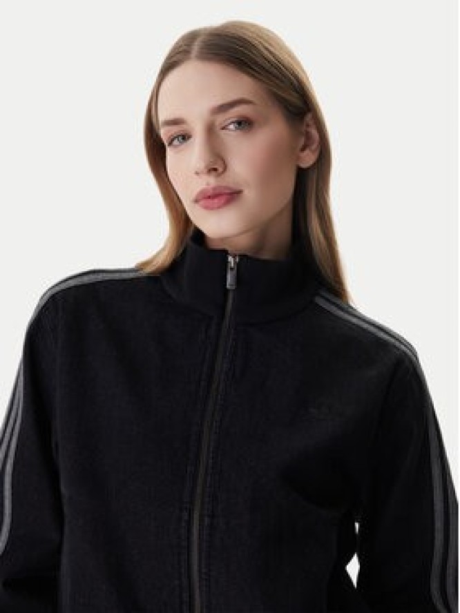 adidas Kurtka jeansowa Firebird KD2898 Czarny Regular Fit