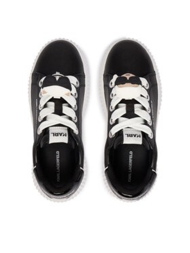 KARL LAGERFELD Sneakersy Kreeper Lo KL42336T Czarny
