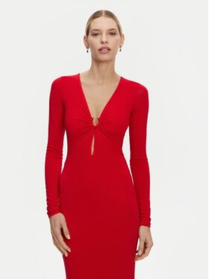 PINKO Sukienka wieczorowa 104935 A2GS Czerwony Slim Fit