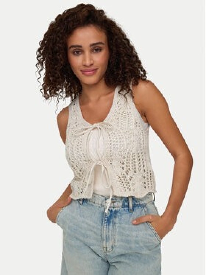 ONLY Top Lizzy 15343882 Beżowy Regular Fit