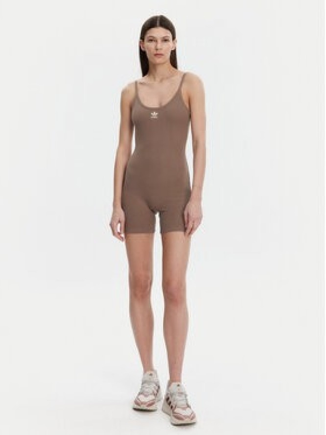 adidas Kombinezon Essentials JD1463 Beżowy Slim Fit