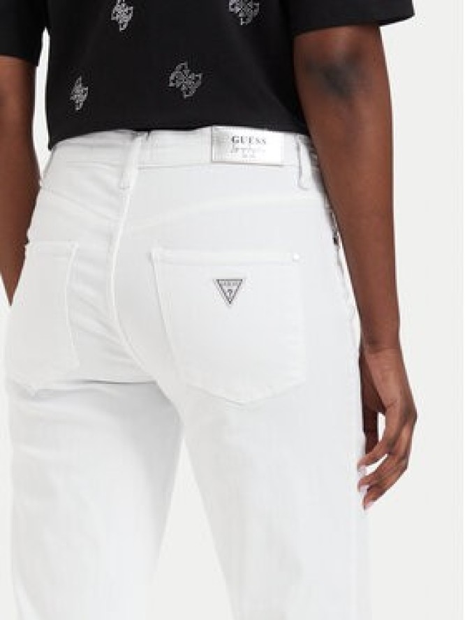 Guess Jeansy W6GA15 D0705 Biały Straight Fit