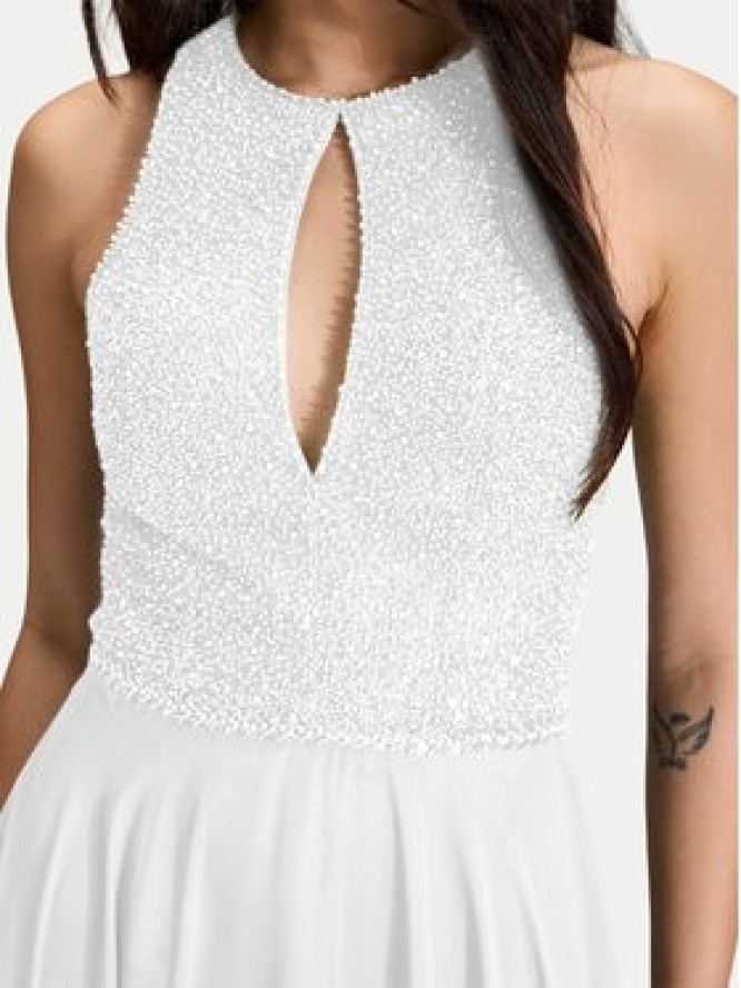 Hey Kyla Sukienka wieczorowa 5AI053HK Biały Regular Fit