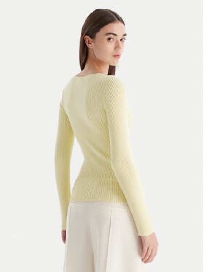 Kontatto Sweter 3M0830C Żółty Slim Fit