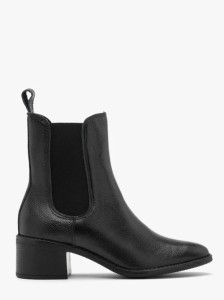 Czarne sztyblety damskie na obcasie