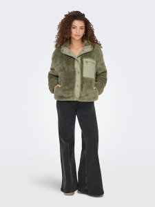 ONLY Kurtka polarowa w kolorze khaki rozmiar: XL