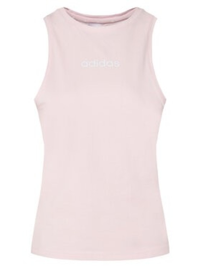 adidas Top Essentials Linear JC5797 Różowy Slim Fit