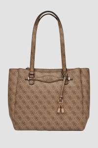 GUESS Brązowa shopperka damska Katya Multi