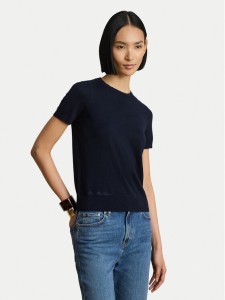 LAUREN RALPH LAUREN T-Shirt 200P14055003 Granatowy Regular Fit