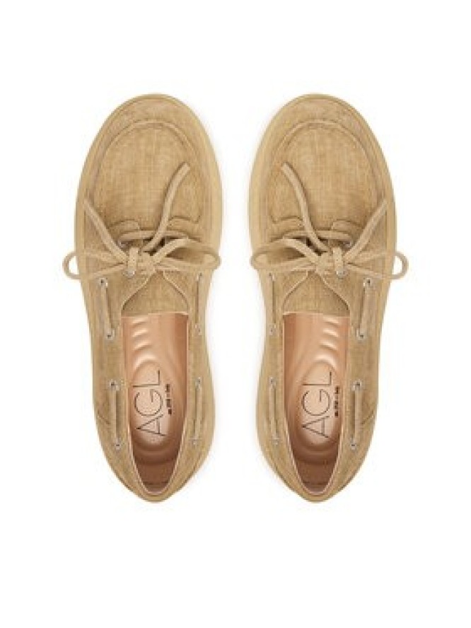 AGL Półbuty Giuly Boat D946024PGKA286F802 Brązowy