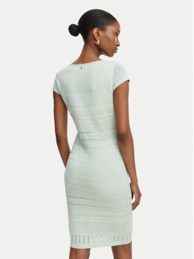 Guess Sukienka dzianinowa W6GK21 Z0603 Zielony jasny Regular Fit