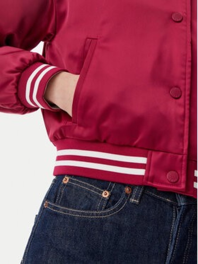 Tommy Jeans Kurtka bomber Satin Coach DW0DW20229 Różowy Regular Fit