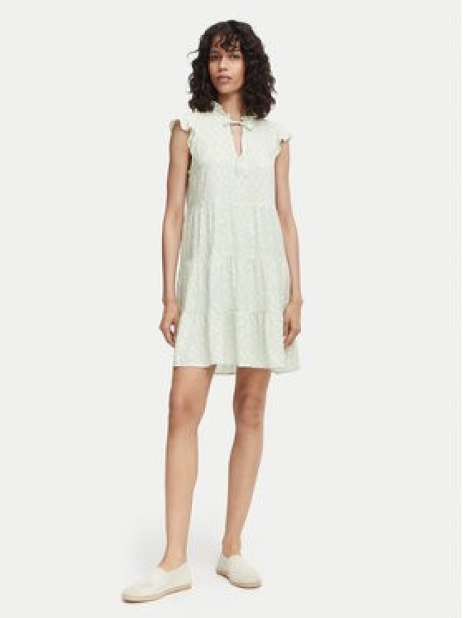 Vero Moda Sukienka letnia Alba 10342656 Zielony jasny Regular Fit
