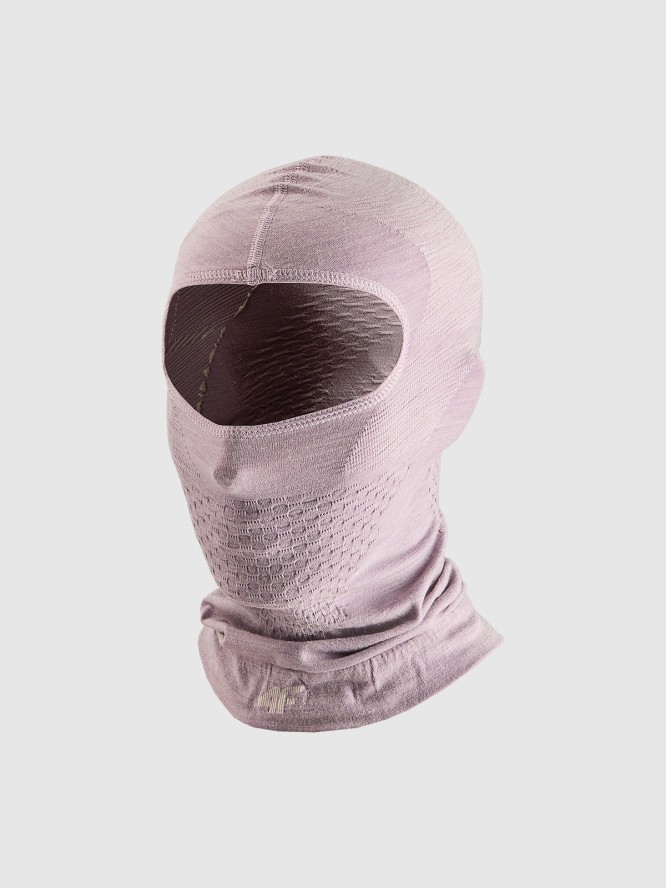 4F Kominiarka z wełną merino uniseks - fioletowa S/M