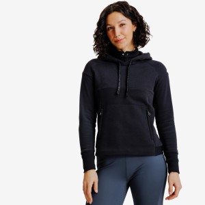Bluza jeździecka z kapturem damska czarna