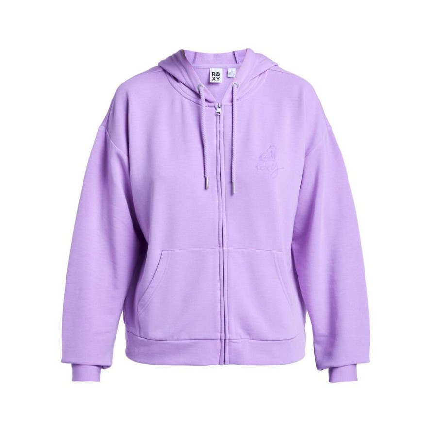 Bluza na zamek dla Kobiety SURFING BY DAYLIGHT Fioletowy