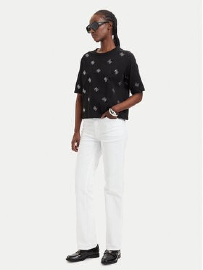 Guess Jeansy W6GA15 D0705 Biały Straight Fit