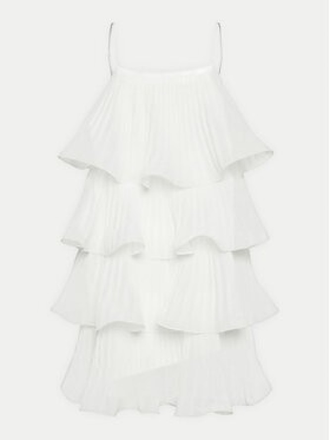 YAS Sukienka koktajlowa Lucia 26036503 Biały Regular Fit